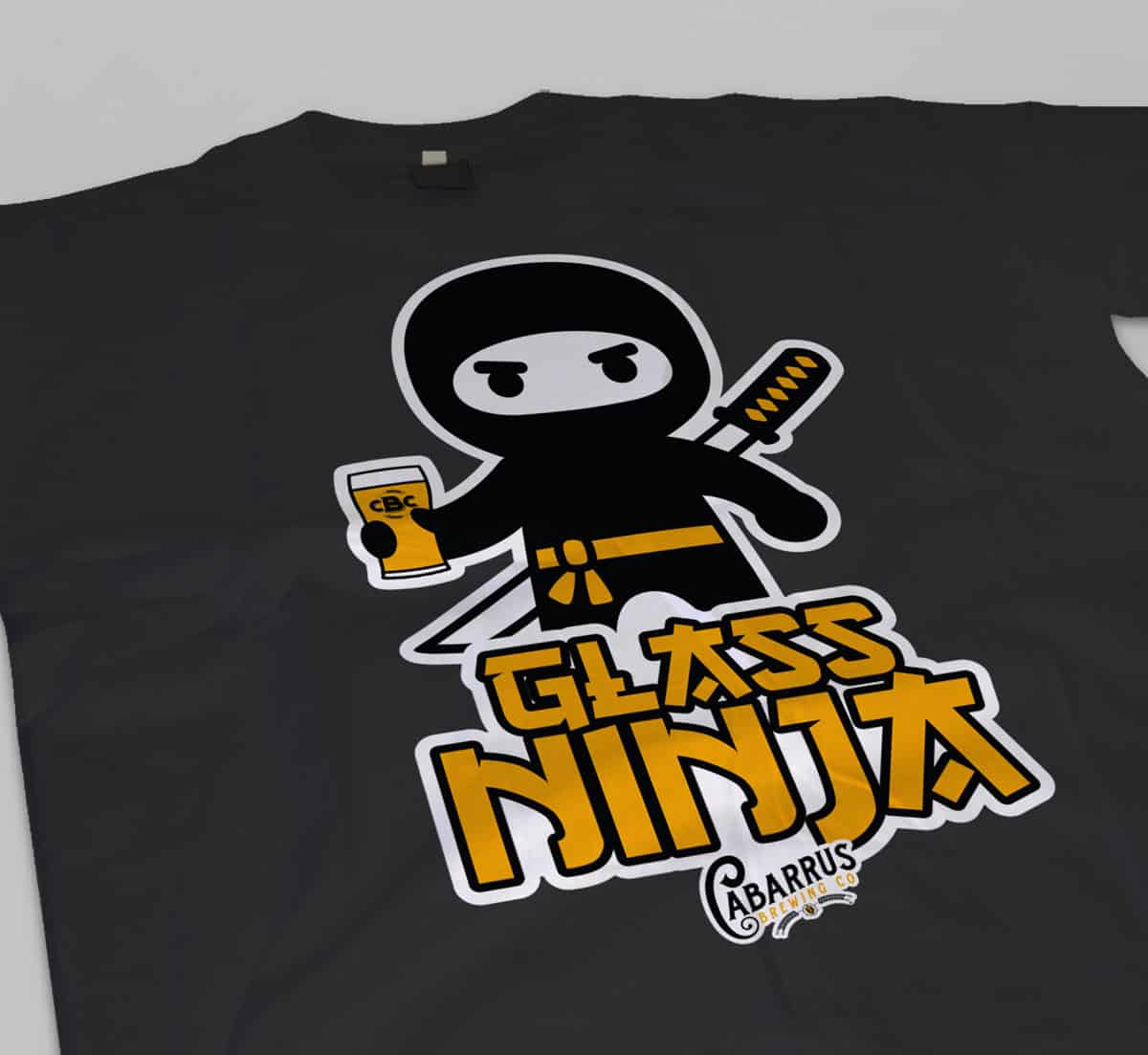 Cabarrus Brewing Co. Glass Ninja Shirt