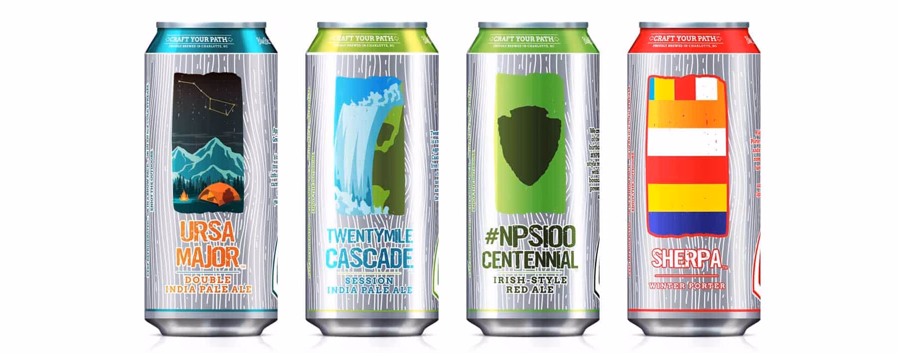Blue Blaze Brewing Company seasonal beer cans