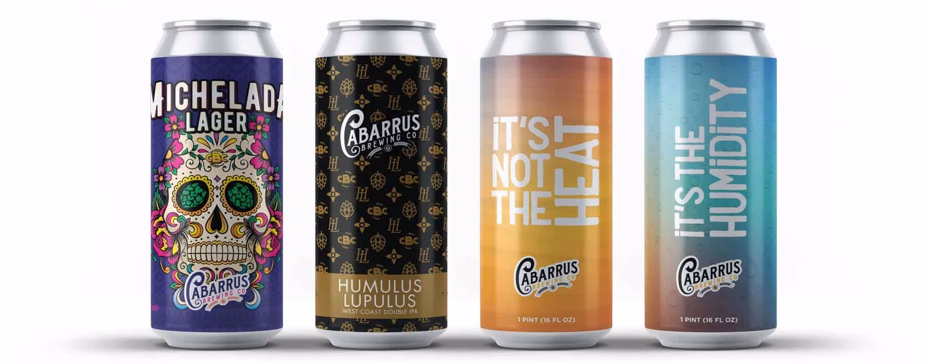 Cabarrus Brewing Co. cans