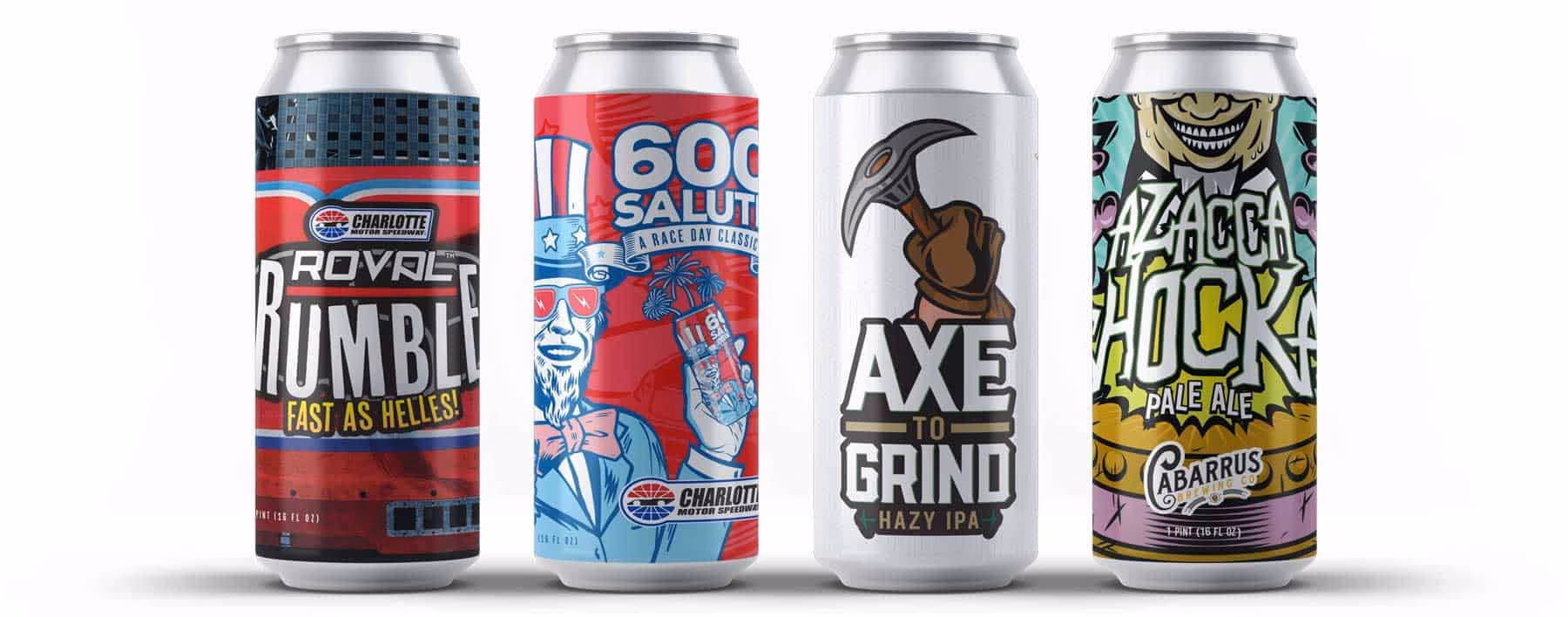 Cabarrus Brewing Co. cans
